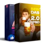Pack 510 Artes editáveis bares, bebidas, bar 2.0 - Photoshop Psd