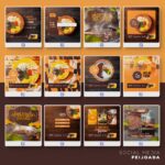 Pack 85 Artes editáveis feijoada - Photoshop psd - Imagem 2