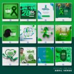 Pack 75 Artes editáveis - Abril verde Photoshop psd - Imagem 6