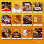 Pack 75 Artes editáveis hotdog  - Photoshop psd - Imagem 7