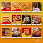 Pack 75 Artes editáveis hotdog  - Photoshop psd - Imagem 6