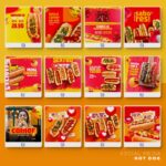 Pack 75 Artes editáveis hotdog  - Photoshop psd - Imagem 4