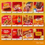 Pack 75 Artes editáveis hotdog  - Photoshop psd - Imagem 3