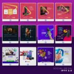 Pack 165 Artes editáveis - iptv 2.0 Photoshop psd - Imagem 9