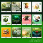 Pack 100 Artes editáveis - Dia do Meio ambiente Photoshop psd - Imagem 8
