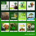 Pack 100 Artes editáveis - Dia do Meio ambiente Photoshop psd - Imagem 5