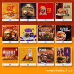 Pack 330 Artes editáveis hamburgueria 2.0 - Photoshop psd - Imagem 10