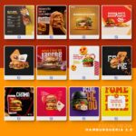Pack 330 Artes editáveis hamburgueria 2.0 - Photoshop psd - Imagem 9