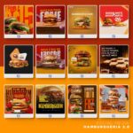 Pack 330 Artes editáveis hamburgueria 2.0 - Photoshop psd - Imagem 8