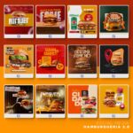 Pack 330 Artes editáveis hamburgueria 2.0 - Photoshop psd - Imagem 7