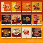 Pack 330 Artes editáveis hamburgueria 2.0 - Photoshop psd - Imagem 6