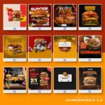 Pack 330 Artes editáveis hamburgueria 2.0 - Photoshop psd - Imagem 3