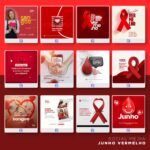 Pack 110 Artes editáveis - Junho Vermelho Photoshop PSD - Imagem 6