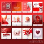 Pack 110 Artes editáveis - Junho Vermelho Photoshop PSD - Imagem 5