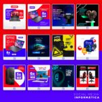 Pack 320 Artes editáveis informática Photoshop Psd - Imagem 9