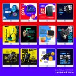 Pack 320 Artes editáveis informática Photoshop Psd - Imagem 8