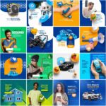 Pack 100 Artes editáveis photoshop - Seguradora - Imagem 2
