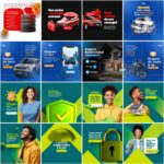 Pack 100 Artes editáveis photoshop - Seguradora - Imagem 3