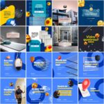 Pack 50 Artes editáveis photoshop - Vidraçaria - Imagem 3