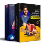Pack 55 Artes editáveis Photoshop - Chaveiro