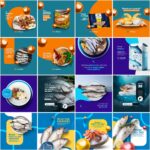 Pack 55 Artes editáveis photoshop - Peixaria - Imagem 3