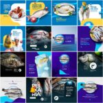 Pack 55 Artes editáveis photoshop - Peixaria - Imagem 2