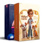 Pack 60 Artes editáveis photoshop - Veterinário