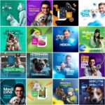 Pack 60 Artes editáveis photoshop - Veterinário - Imagem 5