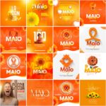 Pack 65 Artes editáveis photoshop -  Maio laranja - Imagem 3