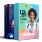Pack 40 Artes editáveis Photoshop - Pediatra