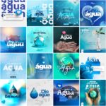 Pack 60 Artes editáveis Photoshop - Dia da Água - Imagem 5