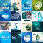 Pack 60 Artes editáveis Photoshop - Dia da Água - Imagem 3